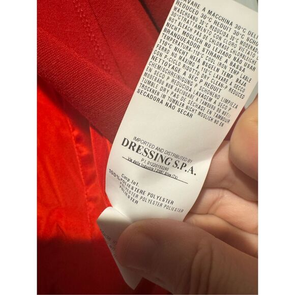 Plein Sud Jeanius red jersey knit blazer jacket size us 8 / fr 40 - Picture 6 of 7